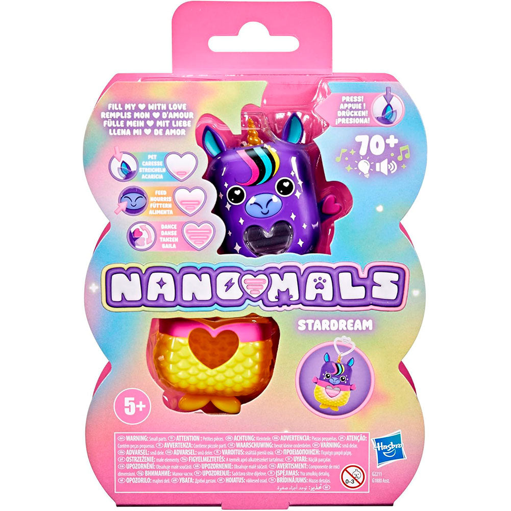 Hasbro Nano-mals Mascota Electrónica Stardream la Unicornio G1880, juguetes interactivos
