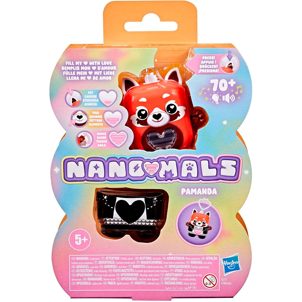 Hasbro Nano-mals Mascota Electrónica Pamanda la Panda roja G1880
