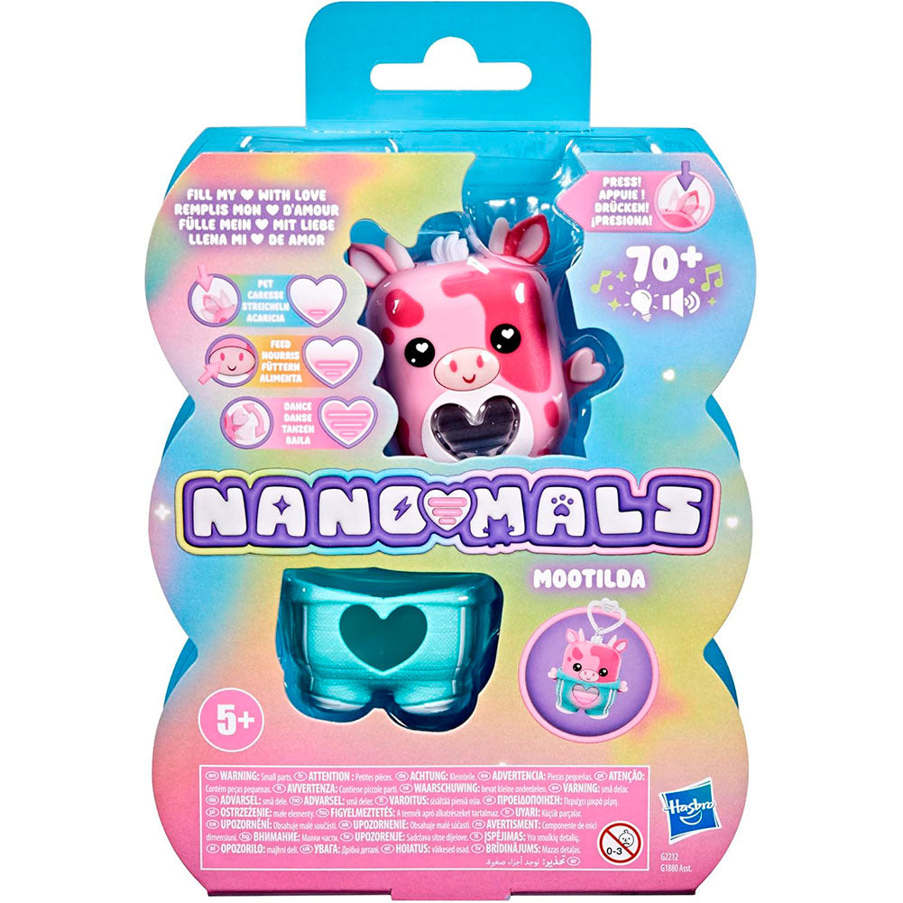 Hasbro Nano-mals Mascota Electrónica Mootilda la Vaca Rosa G1880