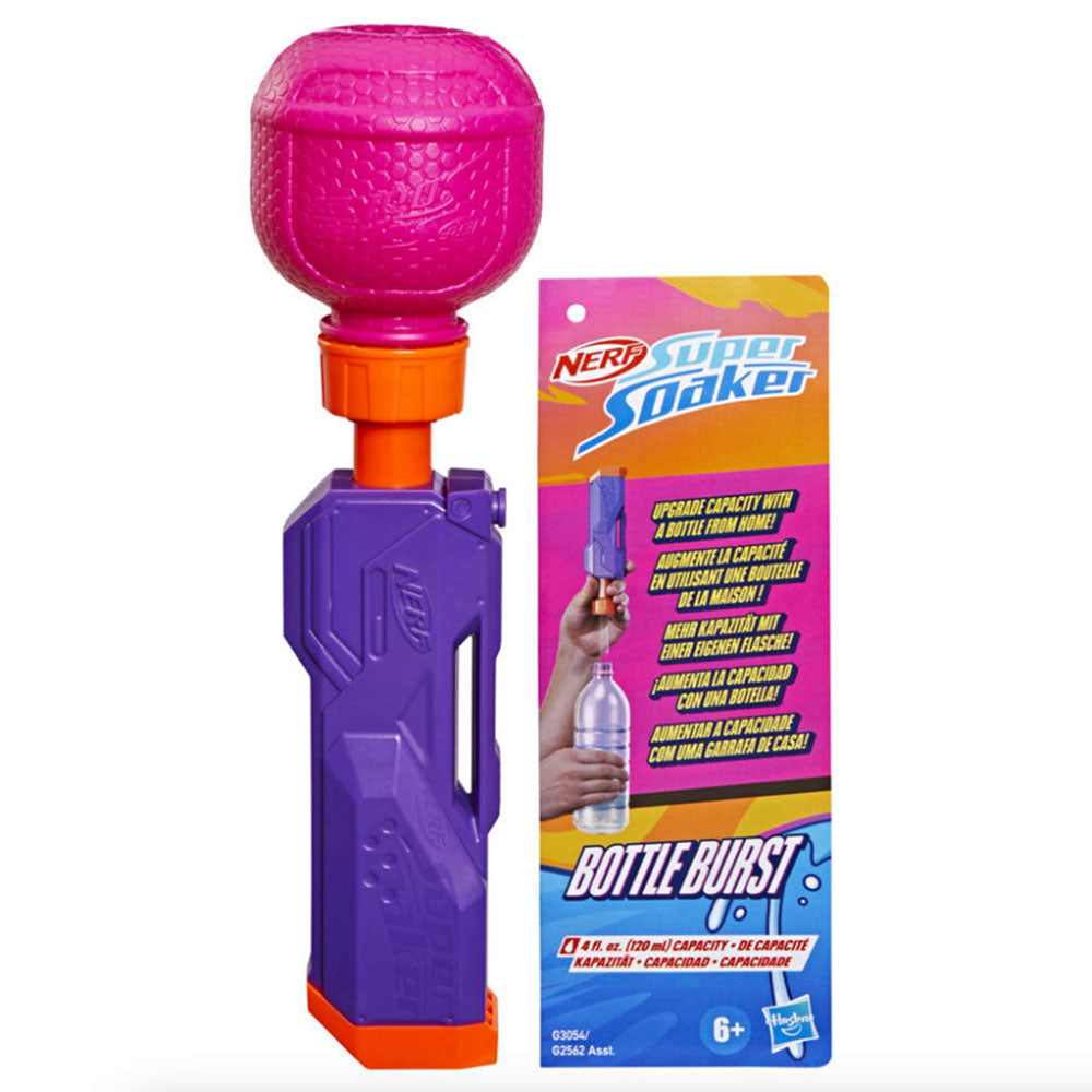 Nerf Super Soaker Bottle Burst Morado G2562, lanzadores de agua