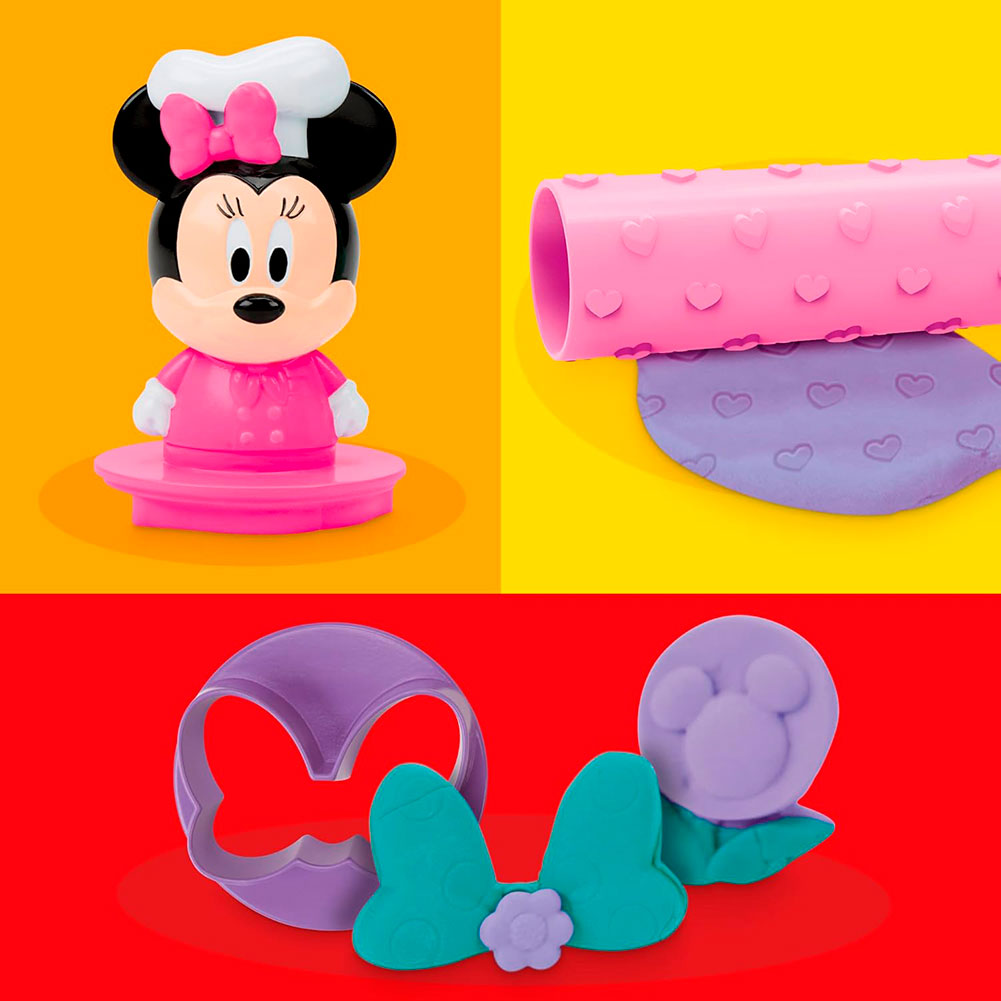 Play-Doh Minnie Mouse Panadería sobre la Marcha G2326, masas y moldeo