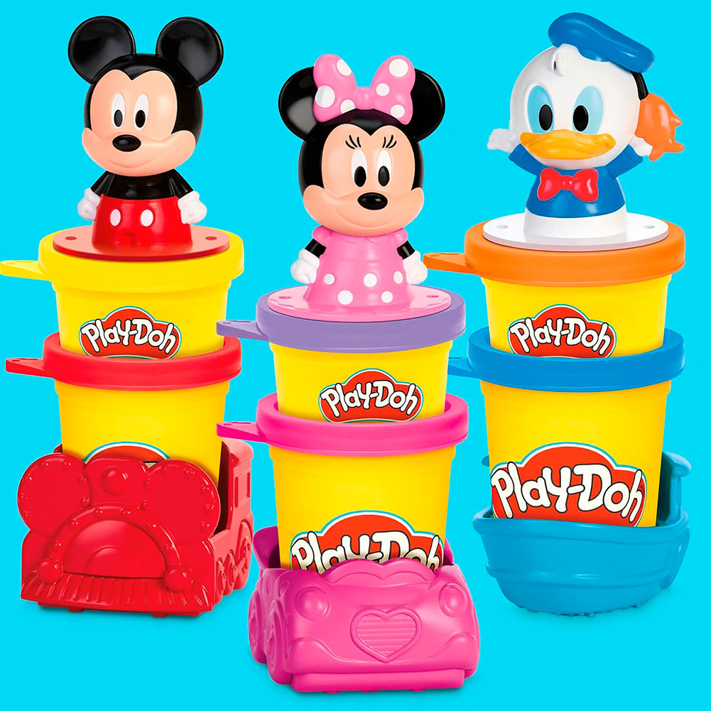 Play-Doh Disney Junior Megapack Estampa y Explora G3110, masas y moldeo