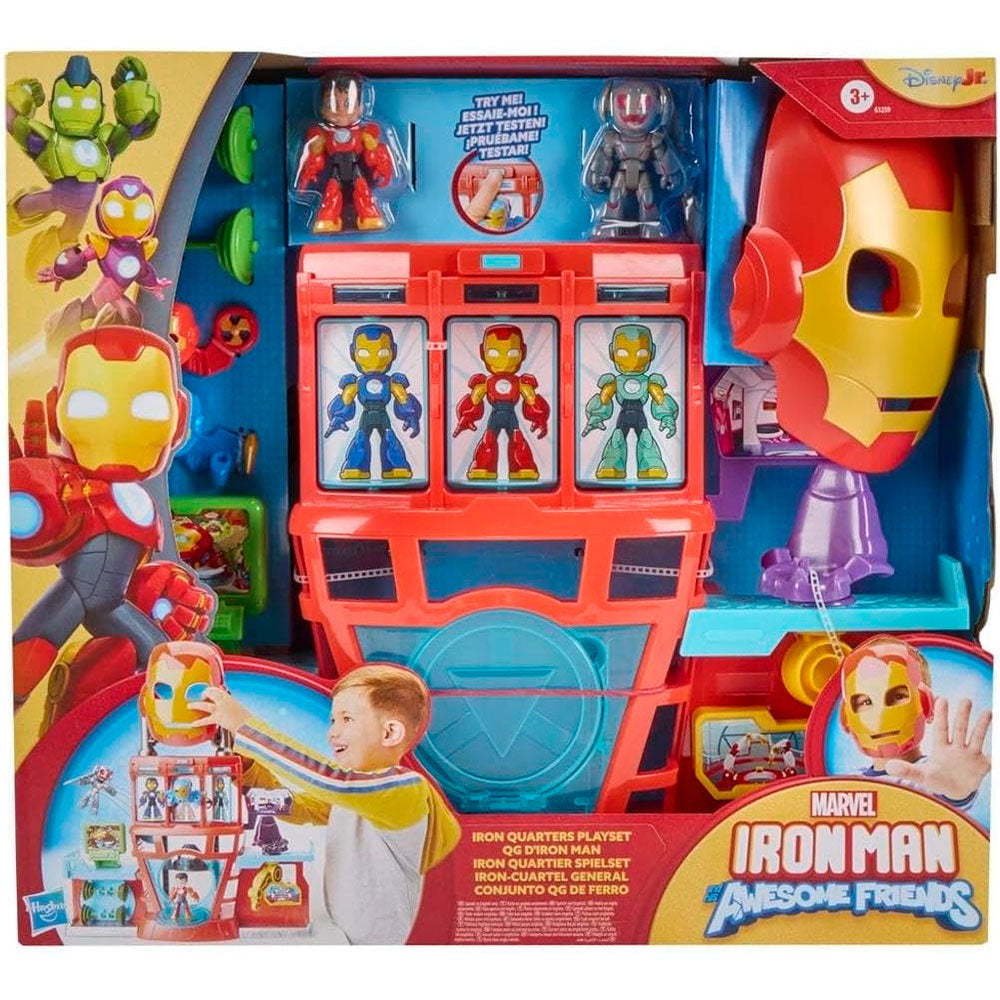 Hasbro Marvel Iron Man 2 en 1 Mech y Vehículo: Set Convertible con Figura - Edad 3+