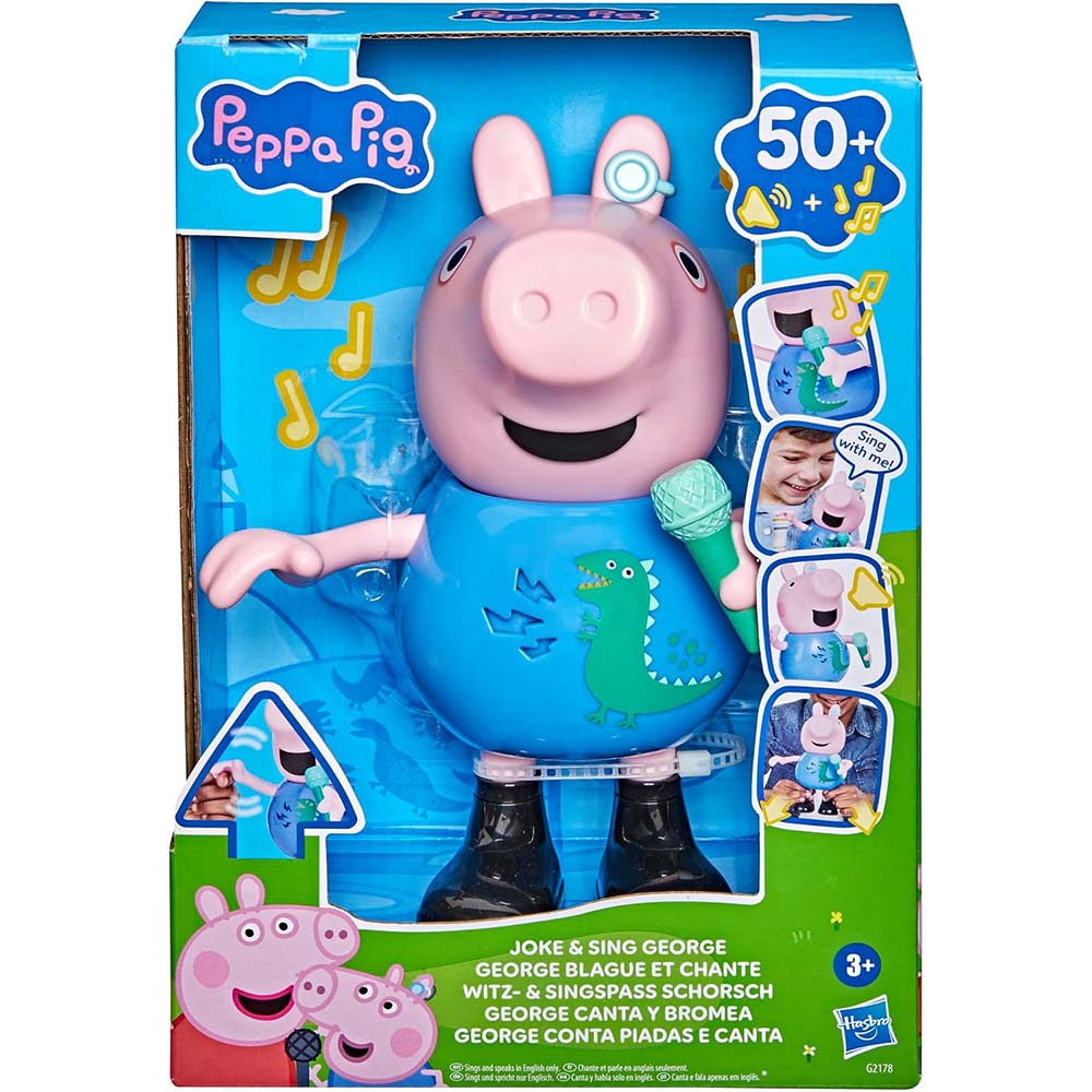 Peppa Pig George – Figura Interactiva que Habla, Canta y Cuenta Chistes