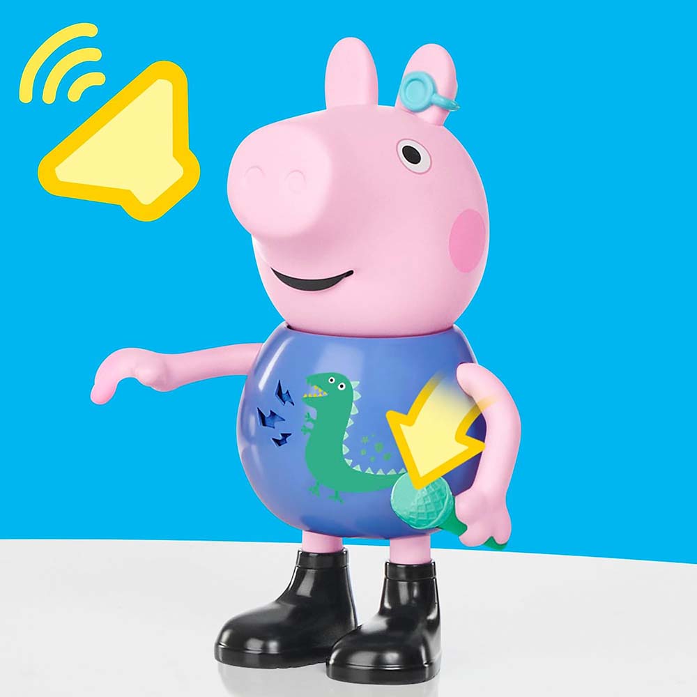 Peppa Pig George – Figura Interactiva que Habla, Canta y Cuenta Chistes, figuras de acción y colección