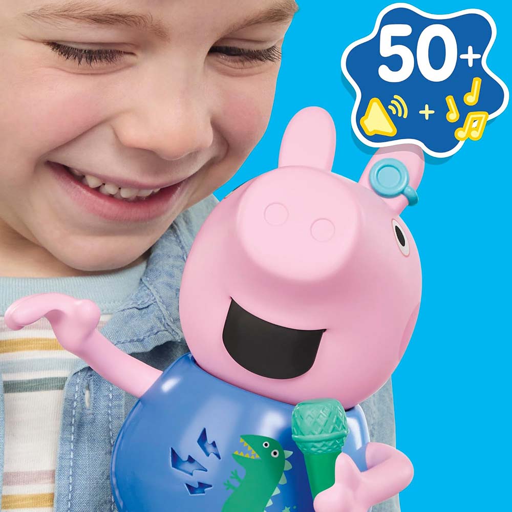 Peppa Pig George – Figura Interactiva que Habla, Canta y Cuenta Chistes, figuras de acción y colección