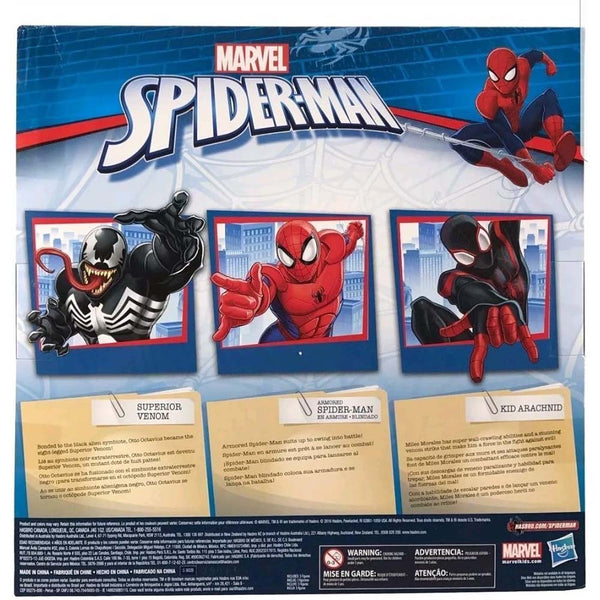 Marvel Spider-Man Titan Hero Series Spider-Man Kid Arachnid y Superior Venom G3418