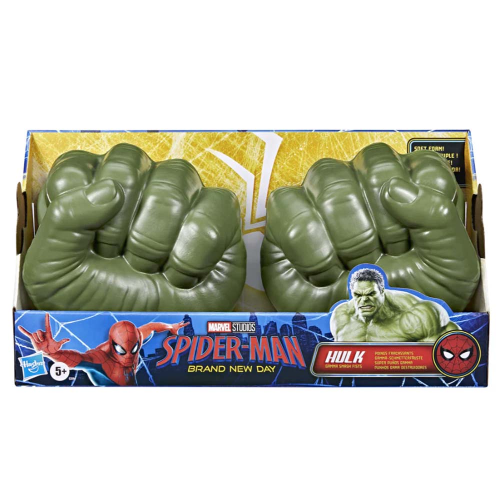 Marvel Hulk Gamma Smash Fists Spider-Man Brand New Day Guantes de Juego G3594