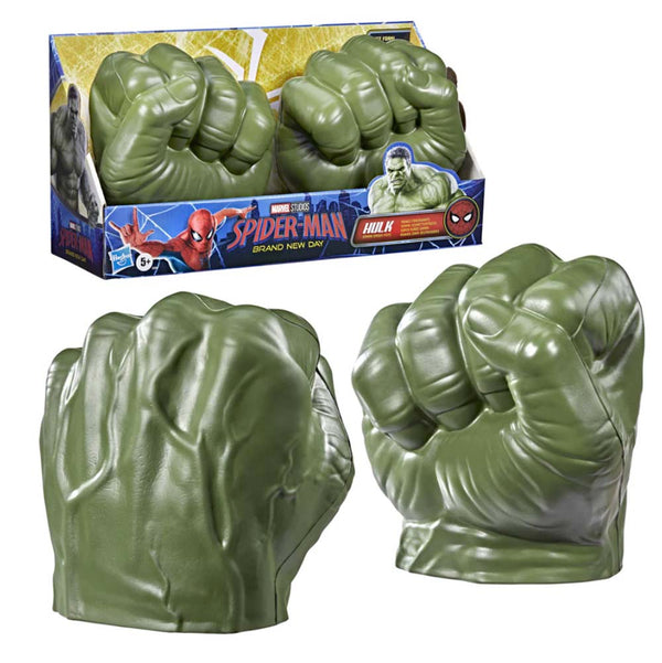 Marvel Hulk Gamma Smash Fists Spider-Man Brand New Day Guantes de Juego G3594