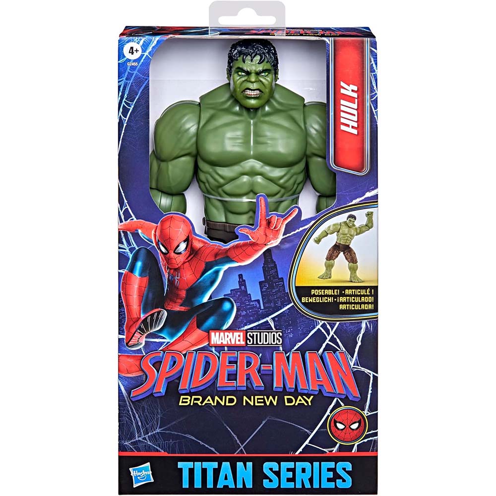 Marvel Spider-Man Brand New Day Titan Series Hulk Figura de Acción 29.7 cm G2455