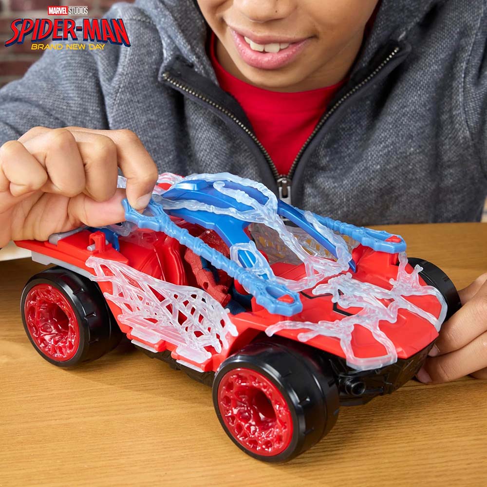 Marvel Studios Spider-Man Brand New Day ActionVerse – Stretch & Blast Buggy, figuras de acción