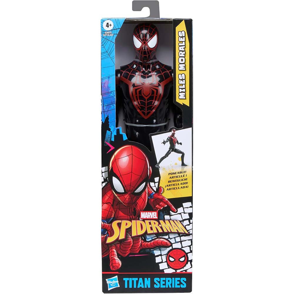 Marvel Spider-Man Miles Morales Titan Series – Figura de Acción de 30 cm