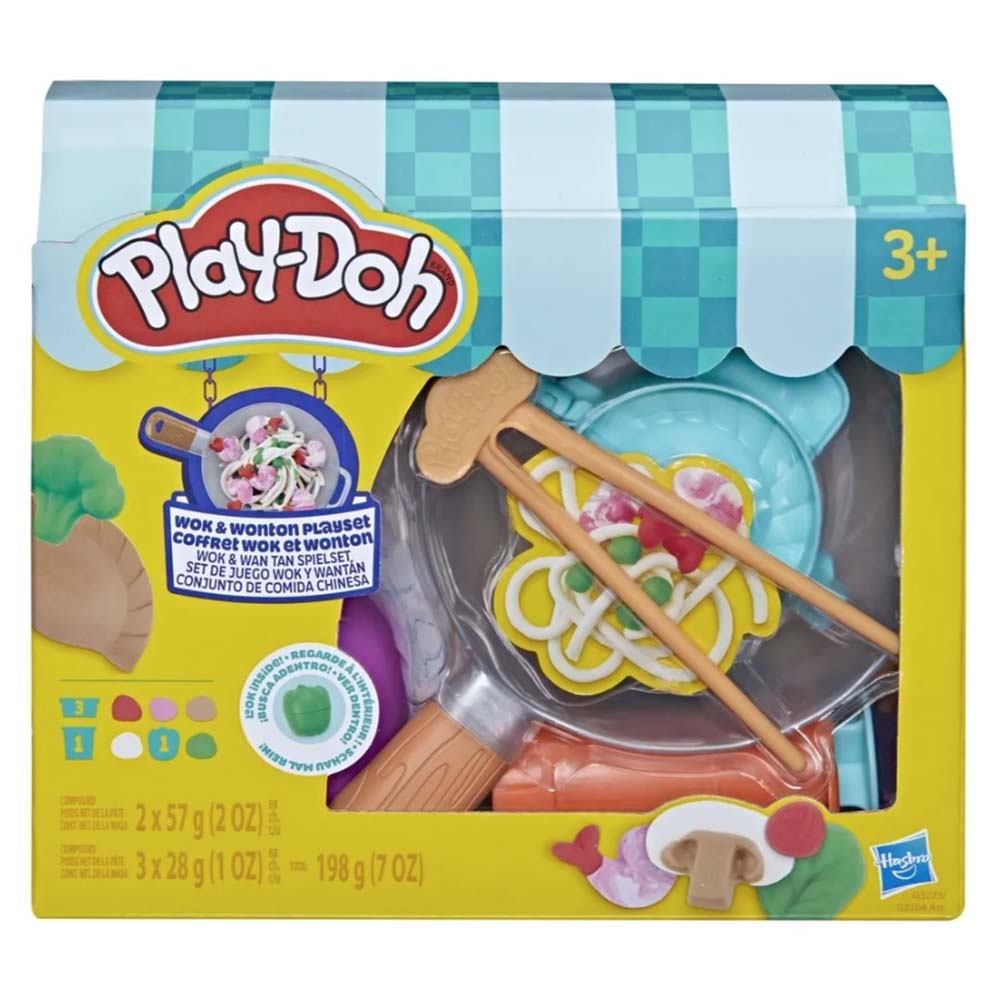 Play-Doh Wok & Wonton – Set de Masa Moldeable con 4 Latas