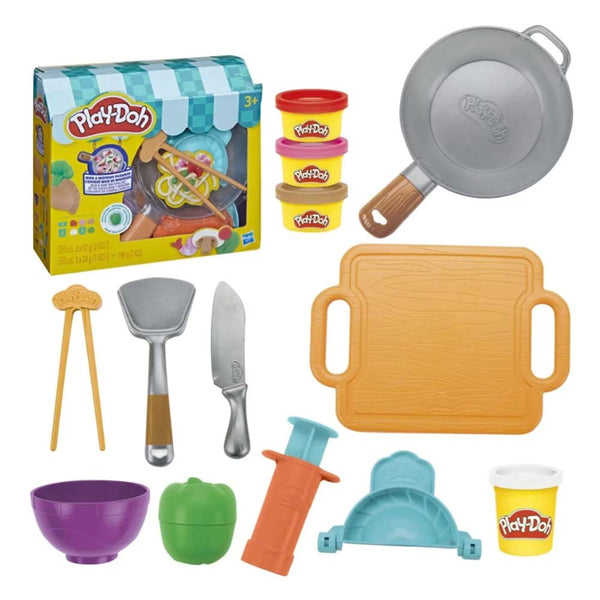 Play-Doh Wok & Wonton – Set de Masa Moldeable con 4 Latas