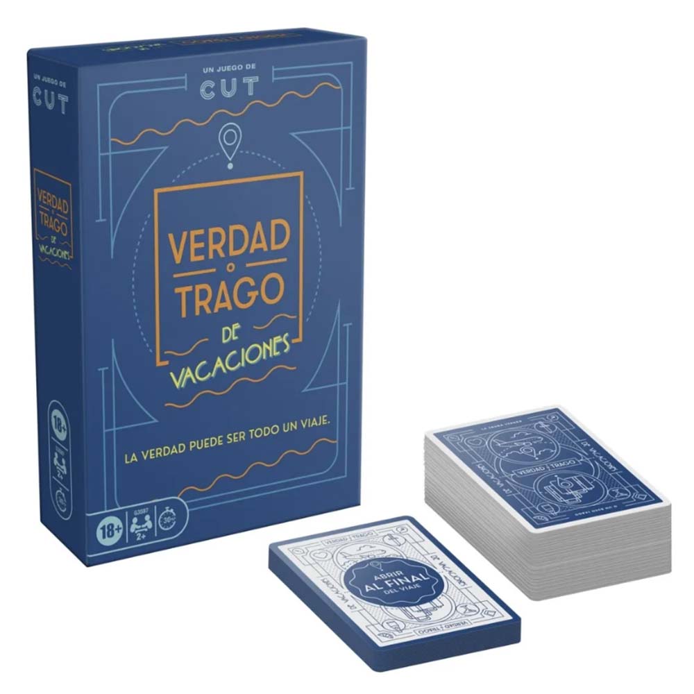 Hasbro Games Verdad o Trago On Vacation – Juego de Cartas para Fiestas