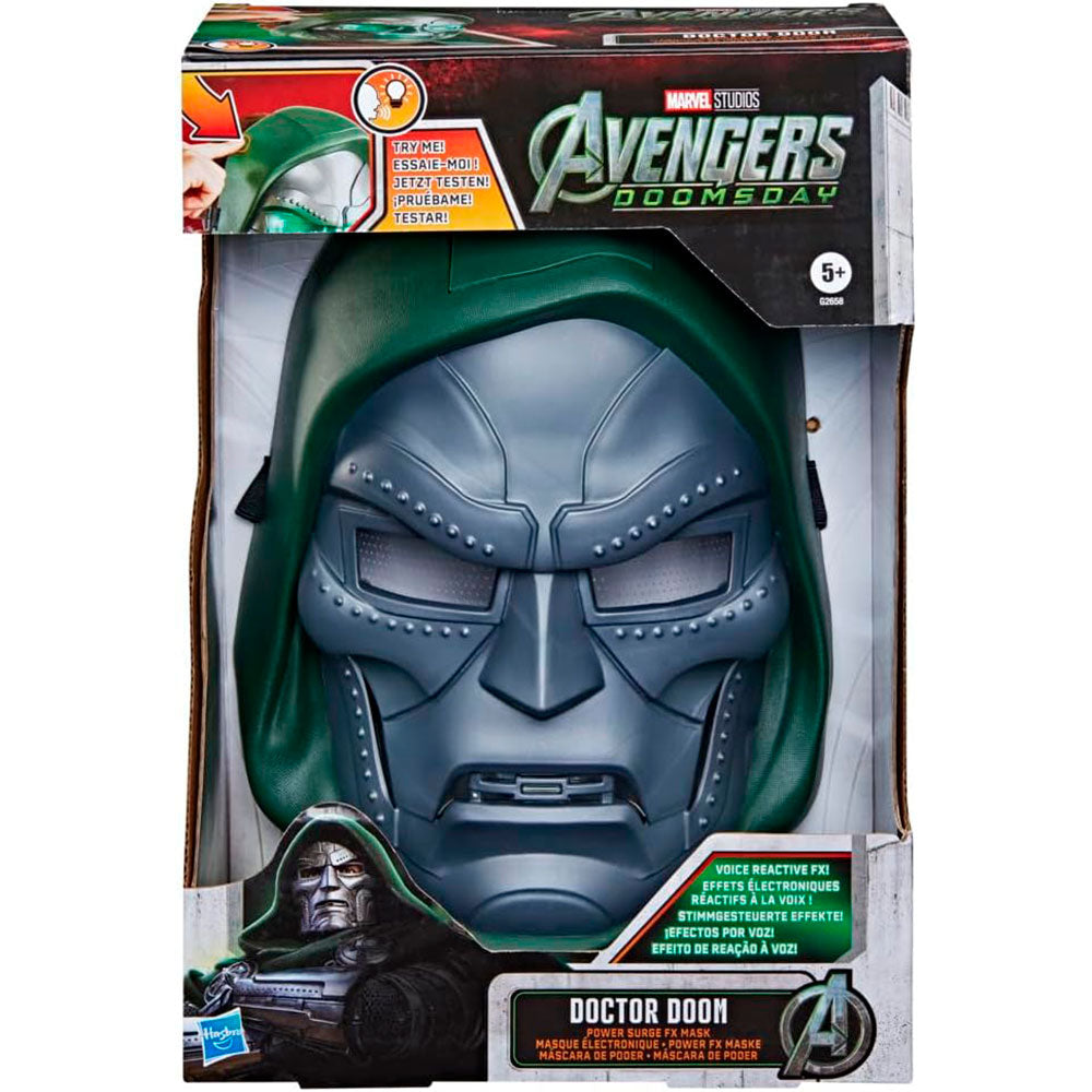 Avengers: Doomsday Máscara de Poder de Doctor Muerte para Juego de Rol y Disfraces Marvel - Edad 5+