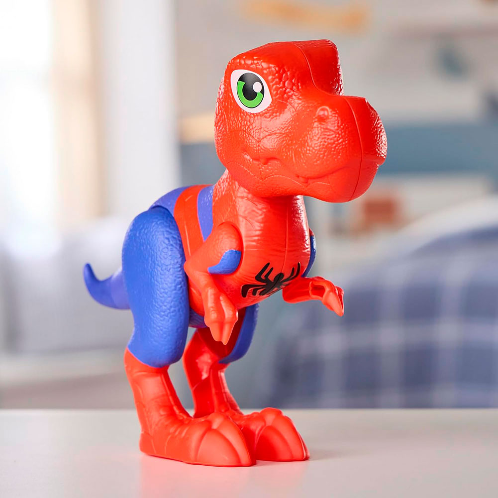 Marvel Spidey-Rex Figura de Acción Articulada de 22.8 cm: Dinosaurio de Spidey y sus Sorprendentes Amigos - Edad 3+