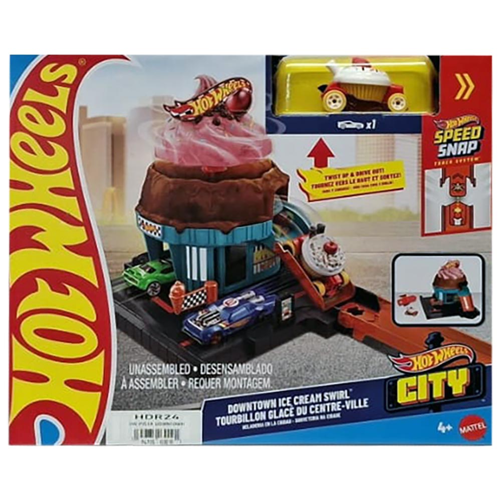 Hot Wheels City Heladería del Centro HDR24