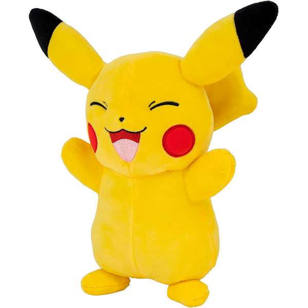 Pokémon Peluche de 12 Pulgadas: Pikachu Figura Suave con Detalles Auténticos - Edad 3+