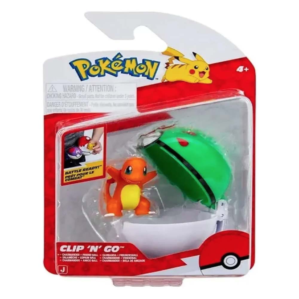 Pokémon Clip 'N' Go - Charmander & Friend Ball PKW3505