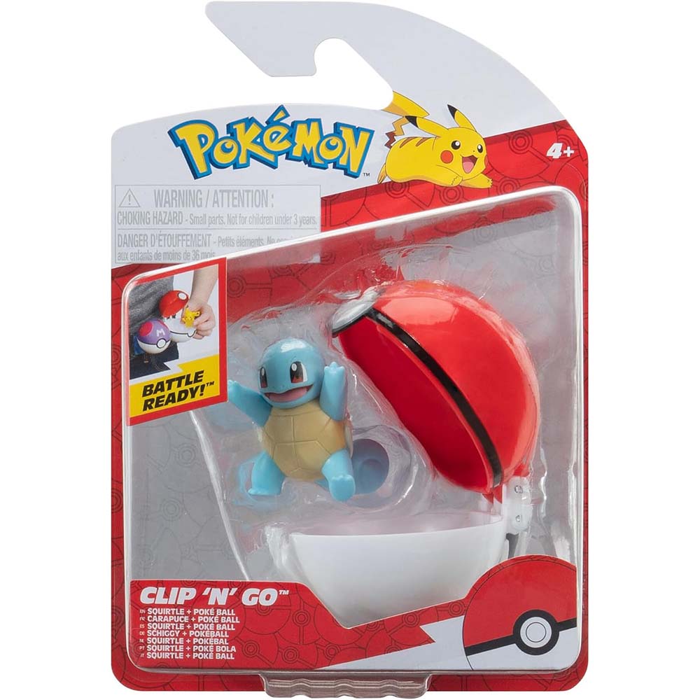Pokémon Clip 'N' Go - Squirtle & Poké Ball PKW3505