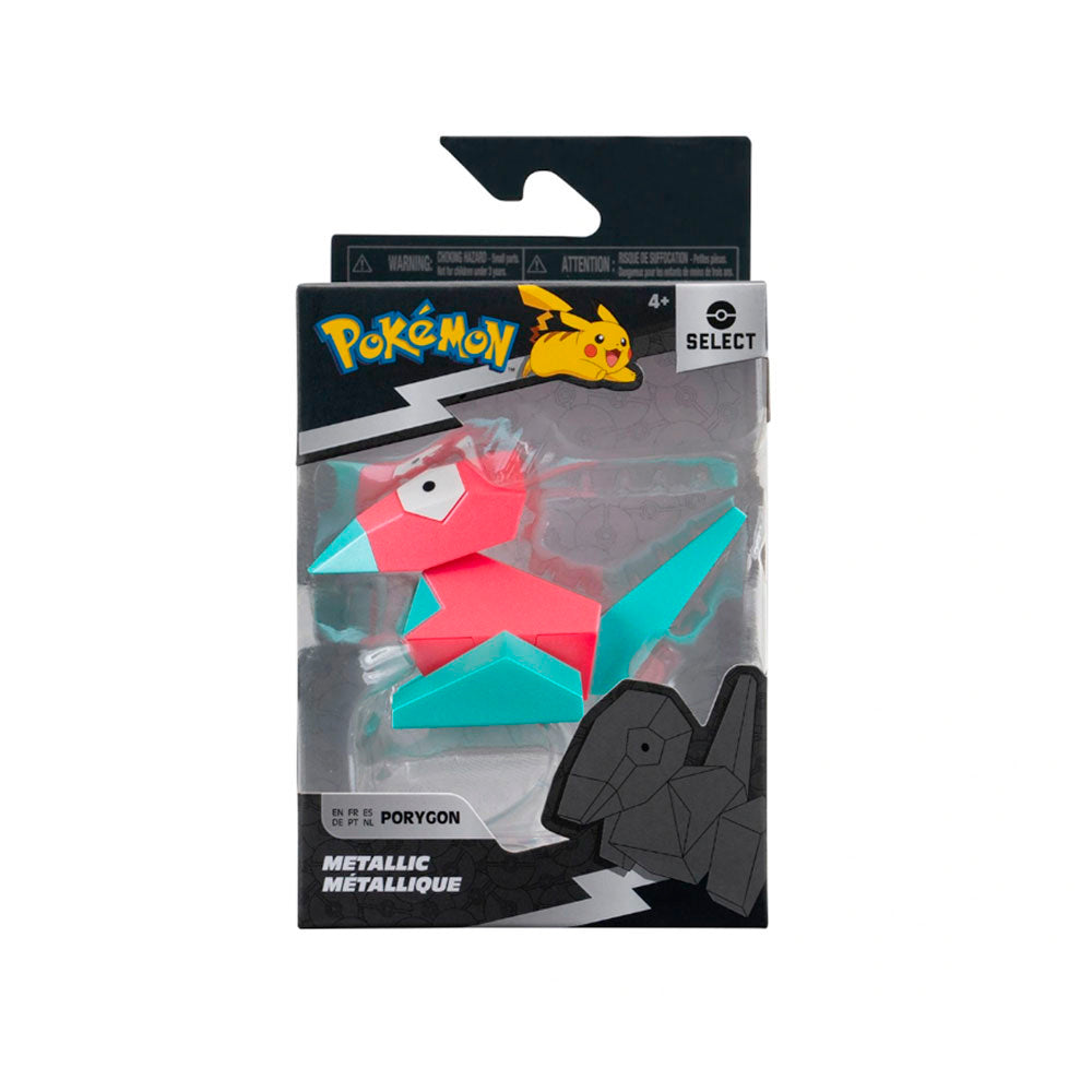 Pokémon Select Iridescent Shine: Porygon Figura Coleccionable de Personaje Surtido de 7.6 cm, Edad 4+