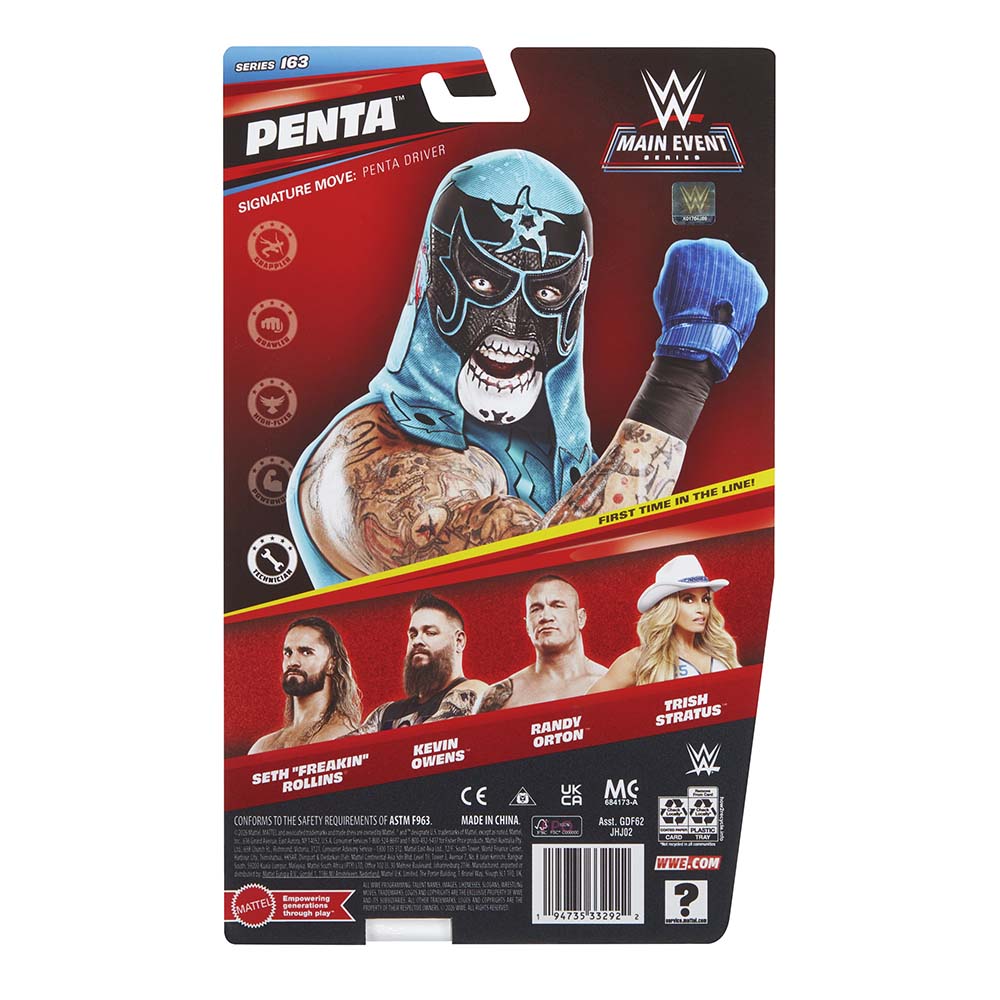 WWE Figura de Acción Penta Zero Miedo 15 cm JHJ02, figuras de acción