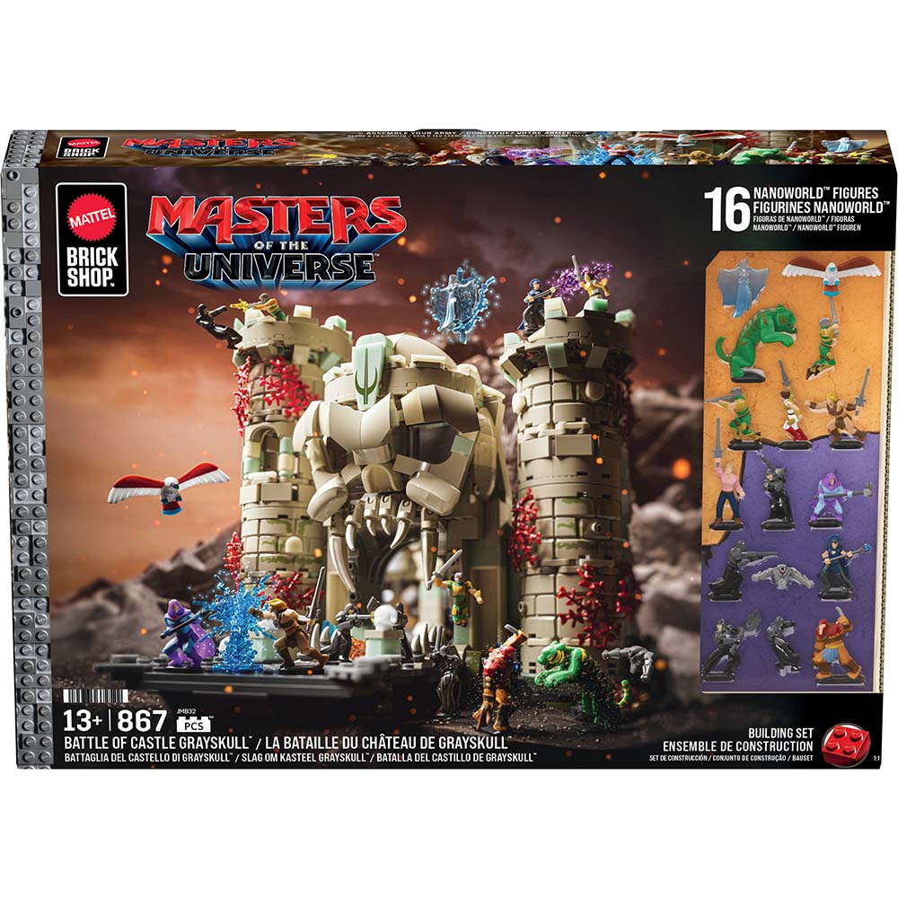 Mattel Brick Shop Masters of the Universe Battle of Castle Grayskull Building Set JMB32