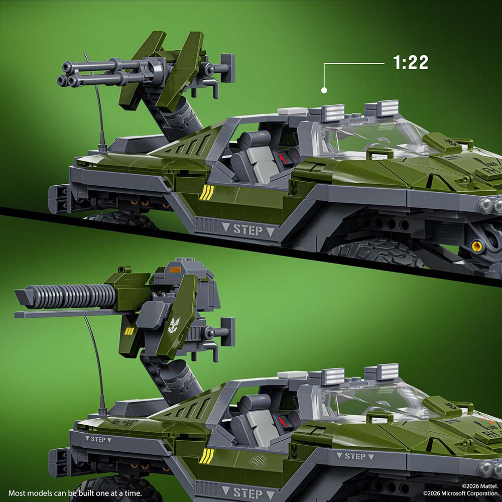 Mattel Brick Shop Halo UNSC M12 Warthog JNP49