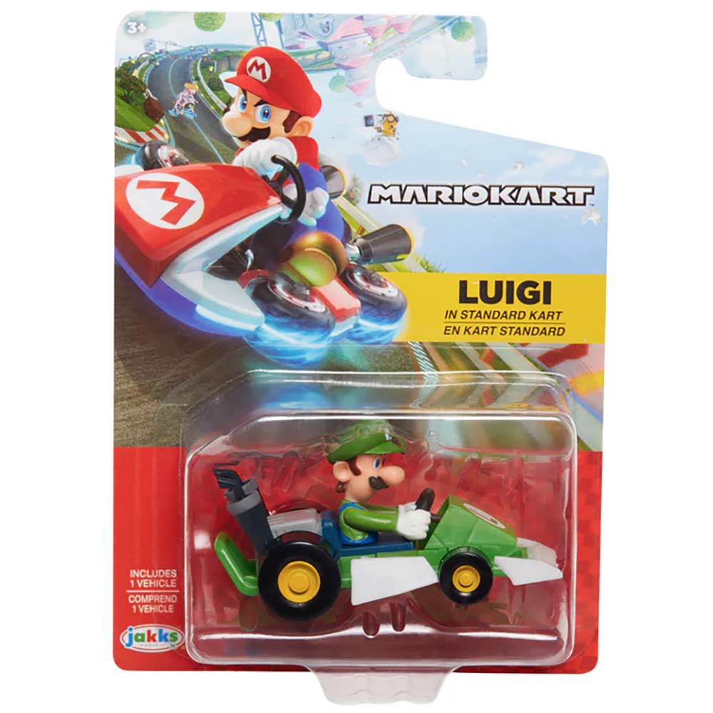 Nintendo Mario Kart Wave 5 Luigi – Jakks Pacific, vehículos de juguete