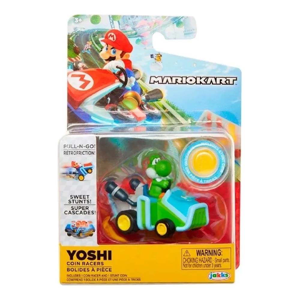 Jakks Pacific Nintendo Coin Racers Wave 1 Yoshi, vehículos de juguete