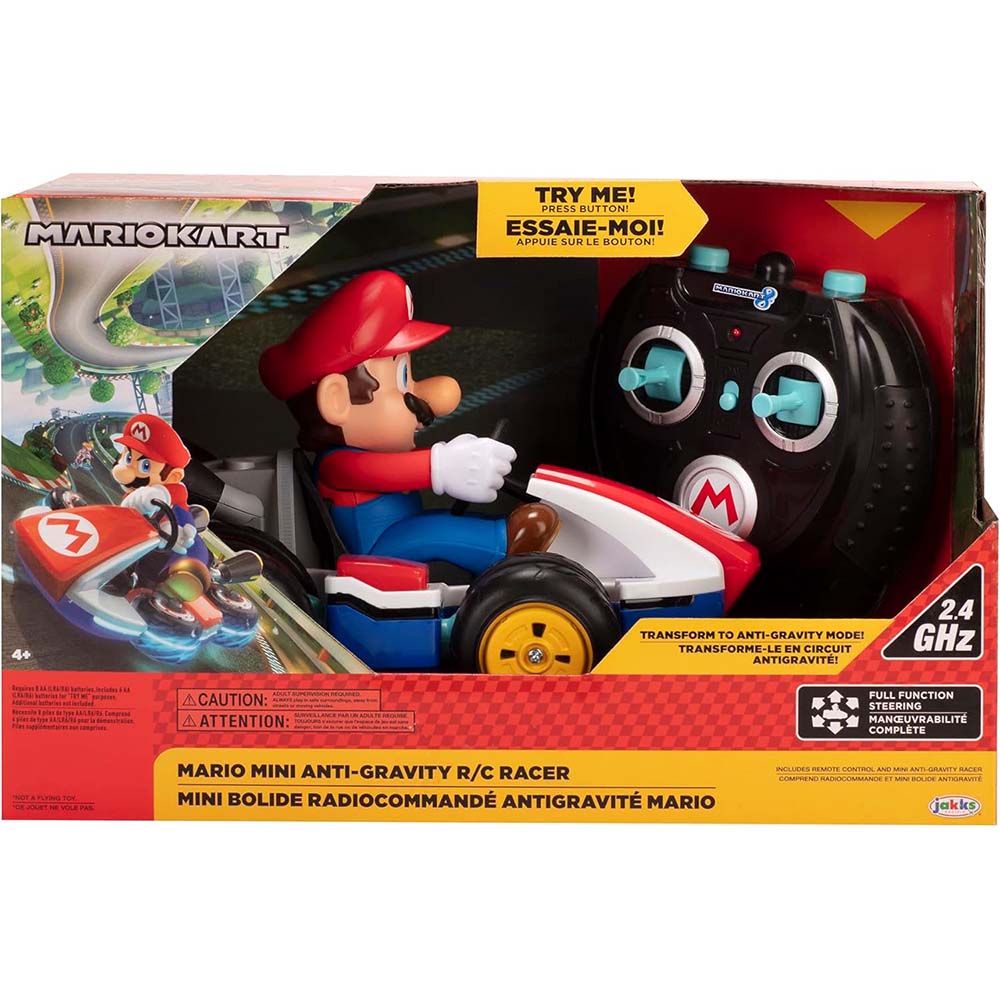 Jakks Pacific Nintendo Super Mario Kart 8 – Mario Anti-Gravity Mini RC Racer 2.4GHz, vehículos a control remoto