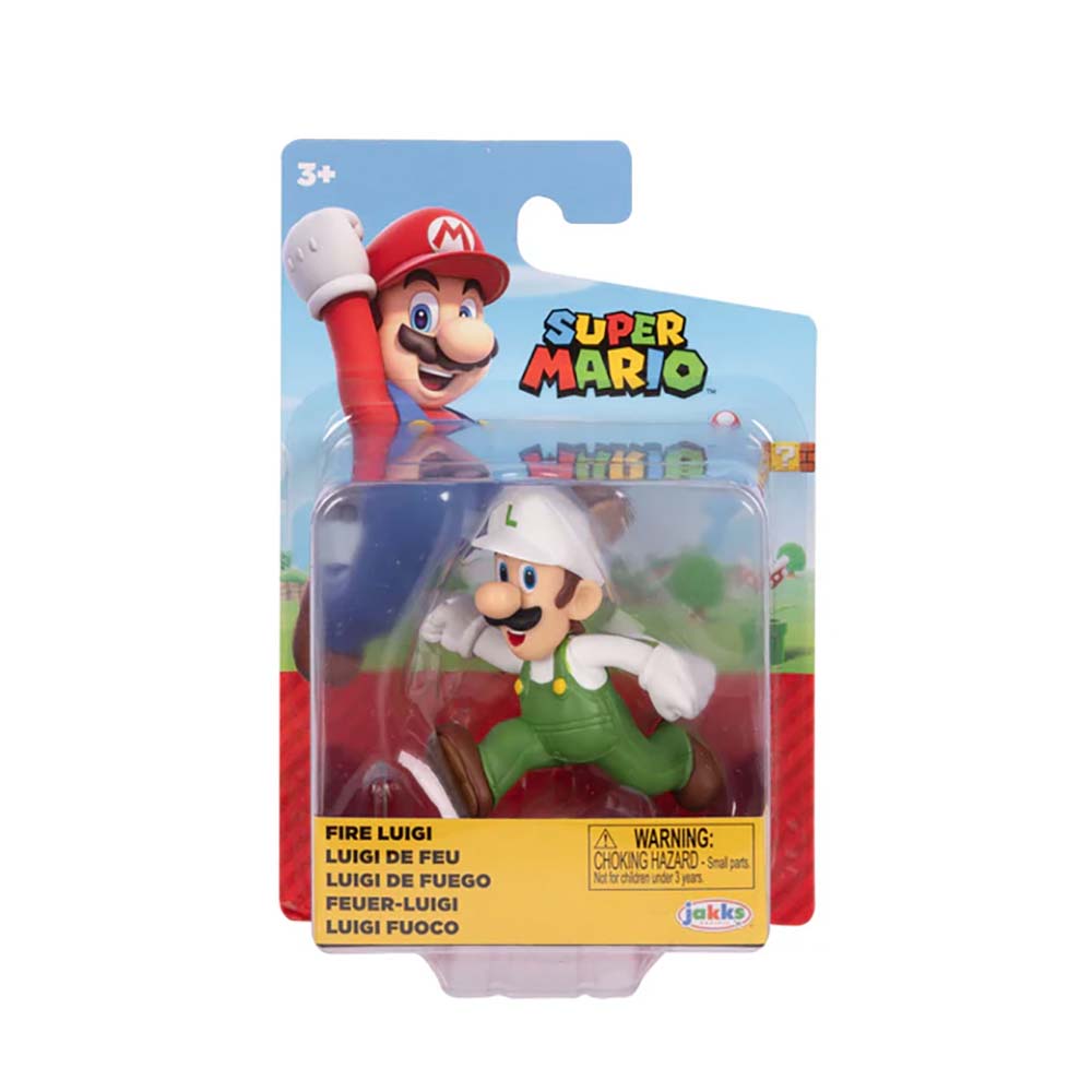 Nintedo Figura 2.5 Pulg Wave 52 Fire Luigi, figuras de acción