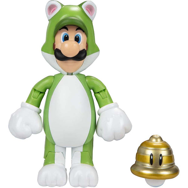 Nintendo Figura 4 Pulg Wave 45 Cat Luigi