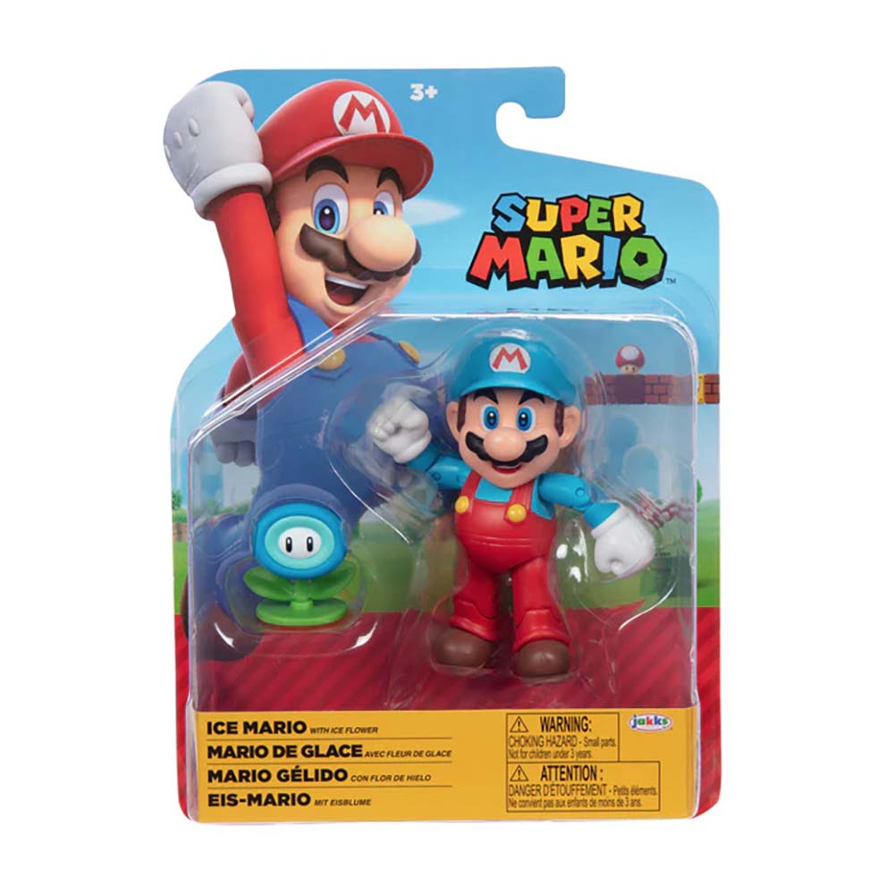 Nintendo Figura 4 Pulg Wave 45 Ice Mario