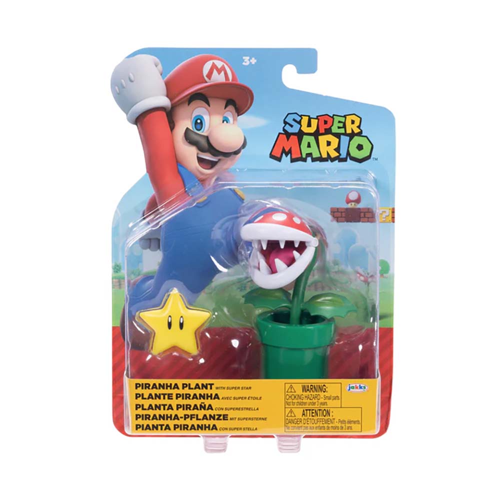 Nintendo Figura 4 Pulg Wave 45 Planta Piraña