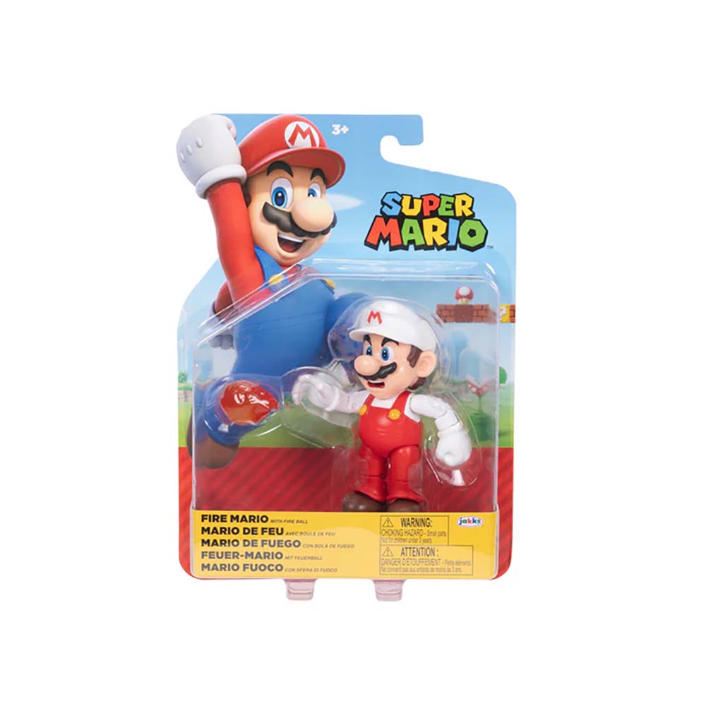 Nintendo Figura 4 Pulg Wave 41 Fire Mario