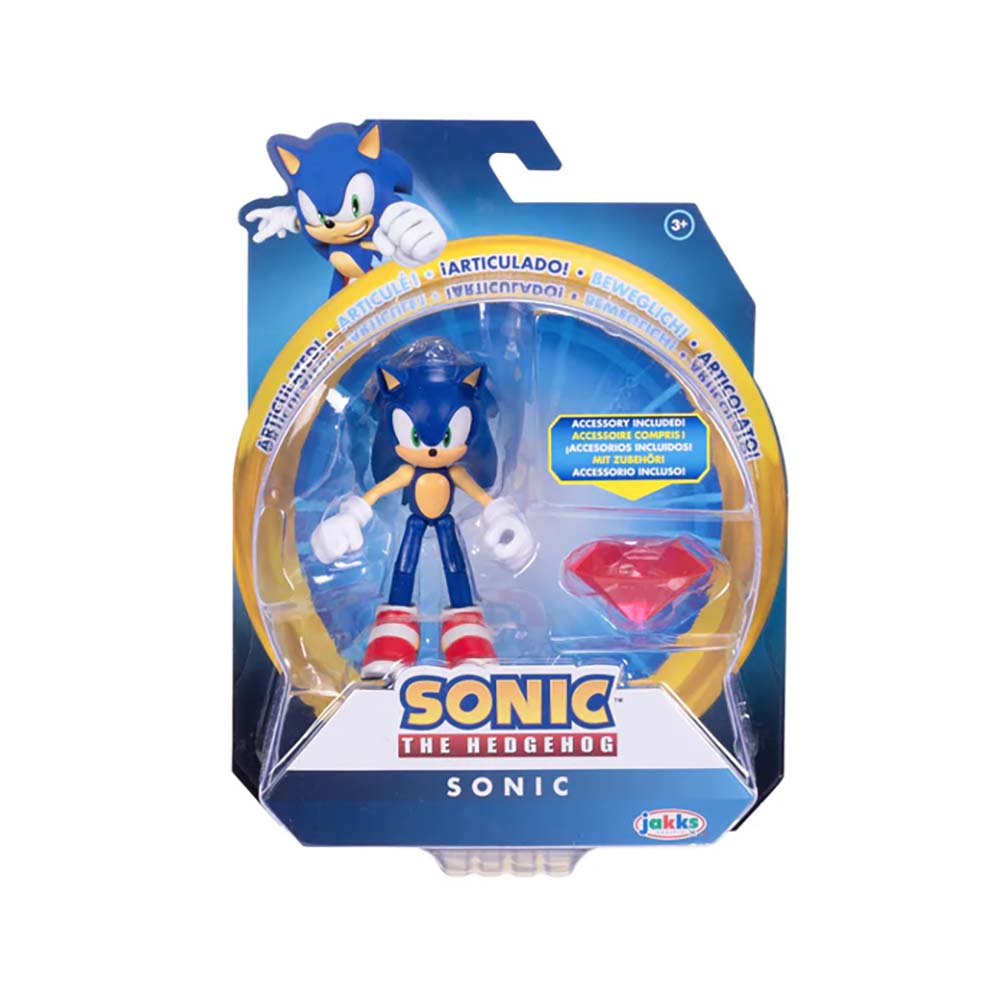 Sonic Figura 4 Pulg Jakks Pacific Wave 20 Sonic, figuras de acción
