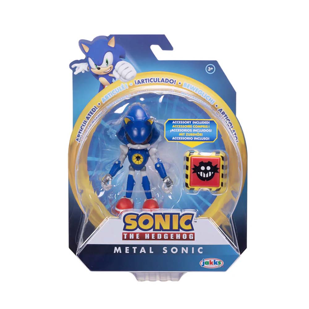 Sonic Figura 4 Pulg Jakks Pacific Wave 20 Metal Sonic