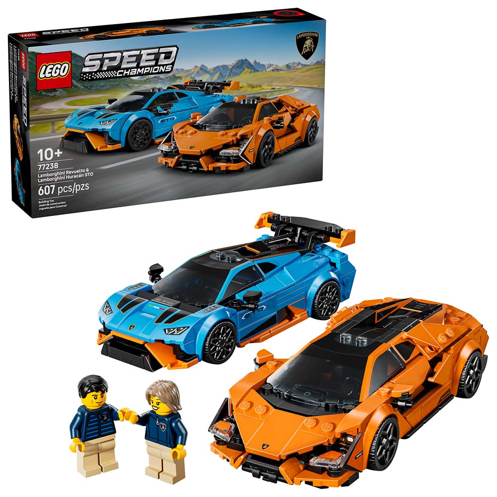 LEGO Lamborghini Revuelto y Huracán STO 77238, sets de construcción