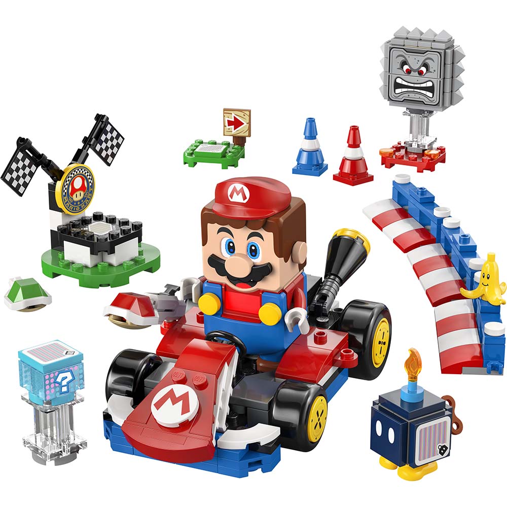 Mario Kart - LEGO Mario interactivo y Kart estándar 72043, sets de construcción