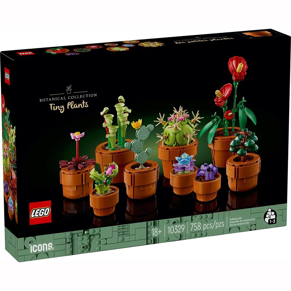 LEGO Botanical Collection Plantas Diminutas 10329: Set de construcción de 758 piezas - Edad 18+