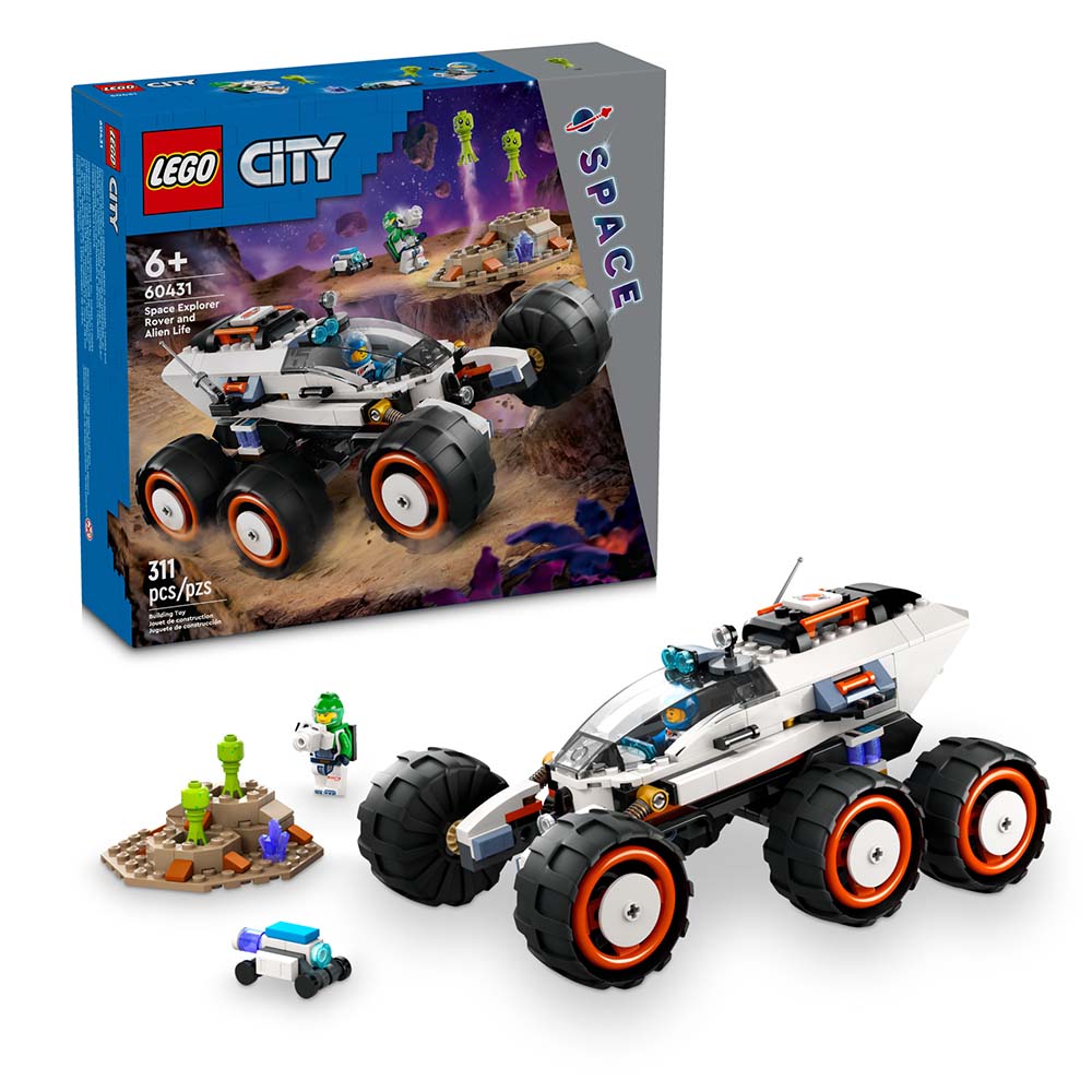 Lego City Róver Explorador Espacial y Vida Extraterrestre 60431