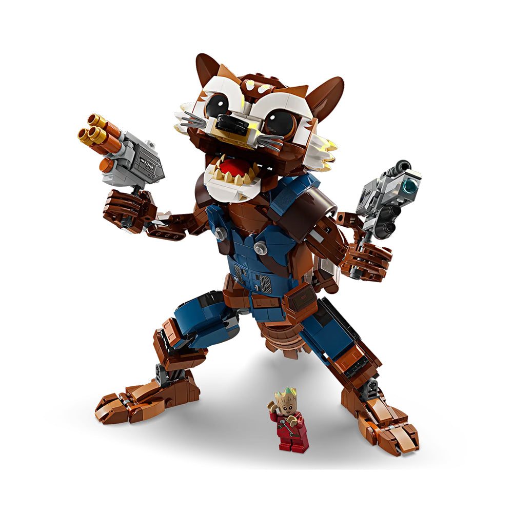 LEGO Marvel Rocket y Bebé Groot 76282: Set de construcción de 566 piezas - Edad 10+