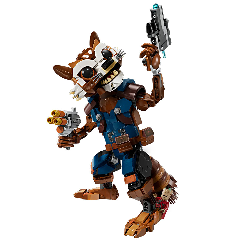 LEGO Marvel Rocket y Bebé Groot 76282: Set de construcción de 566 piezas - Edad 10+