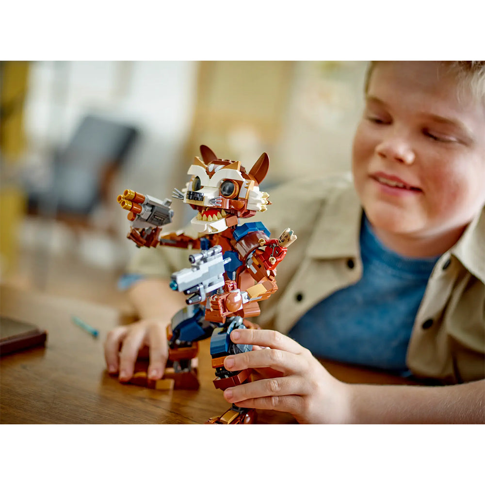 LEGO Marvel Rocket y Bebé Groot 76282: Set de construcción de 566 piezas - Edad 10+