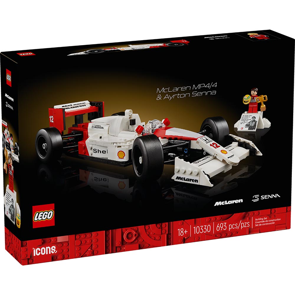 LEGO Icons McLaren MP4/4 y Ayrton Senna 10330