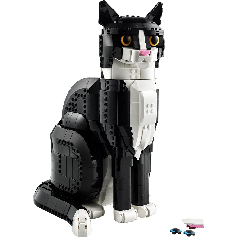 LEGO Ideas Gato Bicolor 21349: Set de construcción de 1710 piezas - Edad 18+