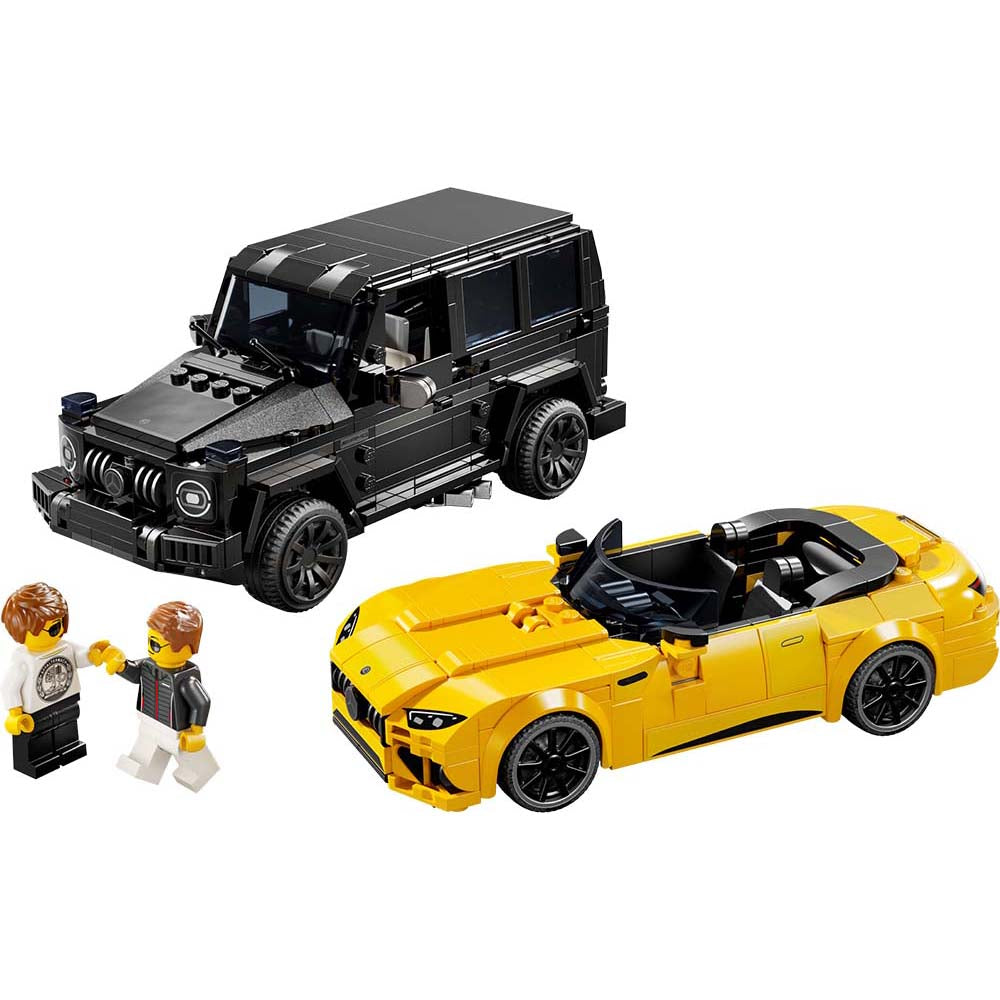 LEGO Speed Champions Mercedes-AMG G 63 y Mercedes-AMG SL 63 76924: Set de construcción de 808 piezas - Edad 10+