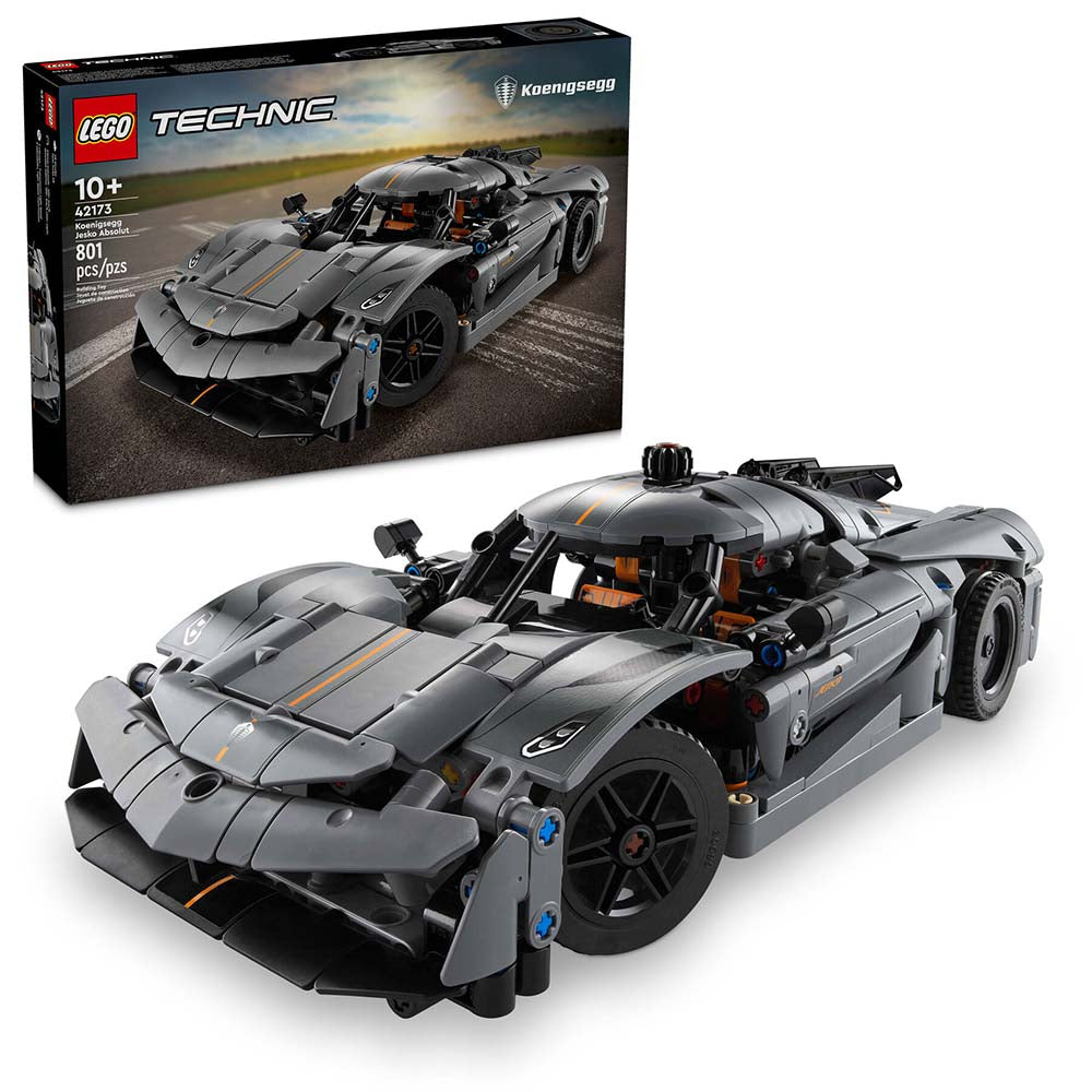 LEGO Hipercoche Koenigsegg Jesko Absolut Gris 42173: Set de construcción de 801 piezas - Edad 10+